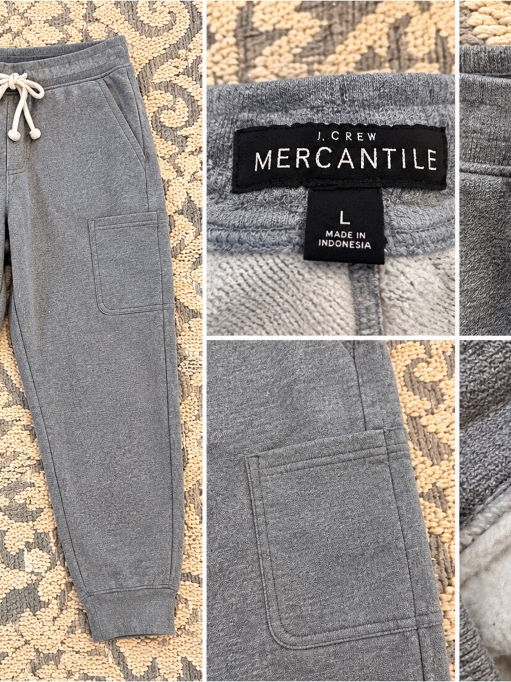 J.Crew Mercantile Unisex  Gray Jogger Pants